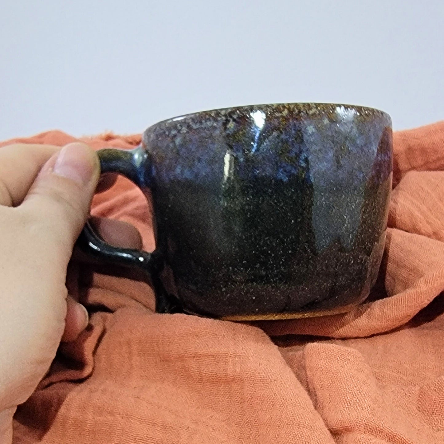 Dark coffee cup