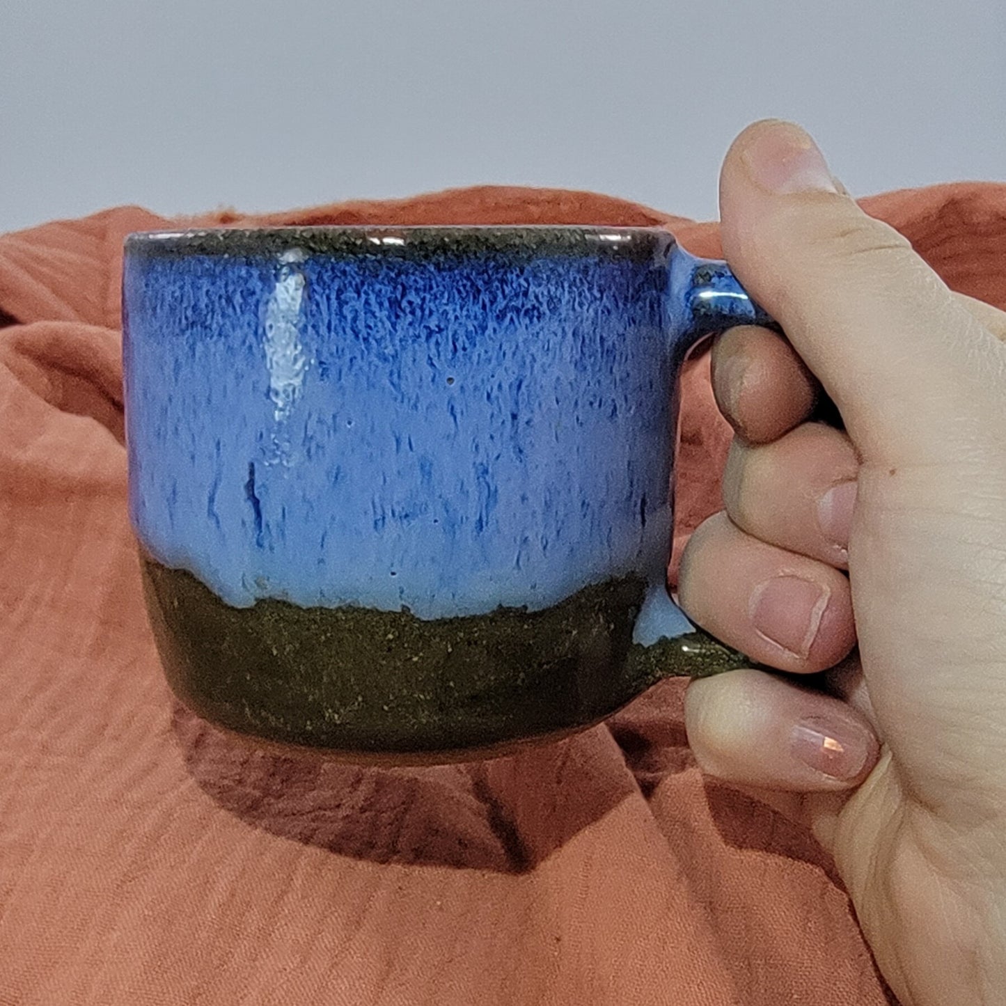 Blue Drip Mug