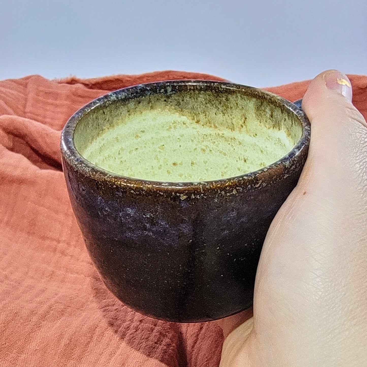 Dark coffee cup